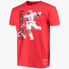 Atlanta Falcons Stencil Font Player Tee Deion Sanders Mens | Mitchell & Ness