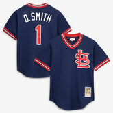 Ozzie Smith St. Louis Cardinals Mitchell & Ness Authentic Batting Practice Jersey - MLB