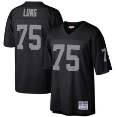 Howie Long Las Vegas Raiders Retired Player Legacy Replica Jersey Black | Mitchell & Ness