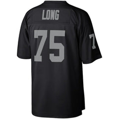 Howie Long Las Vegas Raiders Retired Player Legacy Replica Jersey Black | Mitchell & Ness