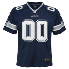 Dallas Cowboys Youth Custom Game Jersey Navy | Nike for Sale