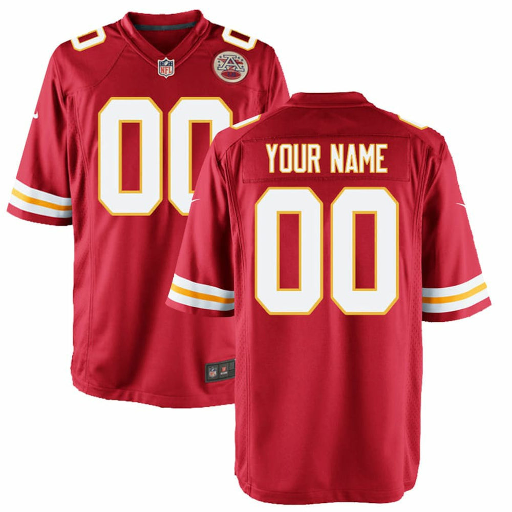 Kansas City Chiefs Youth Custom Game Jersey Red | Nike for Sale