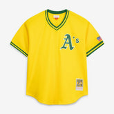 Rickey Henderson Athletics Mitchell & Ness Authentic Batting Practice Jersey - MLB