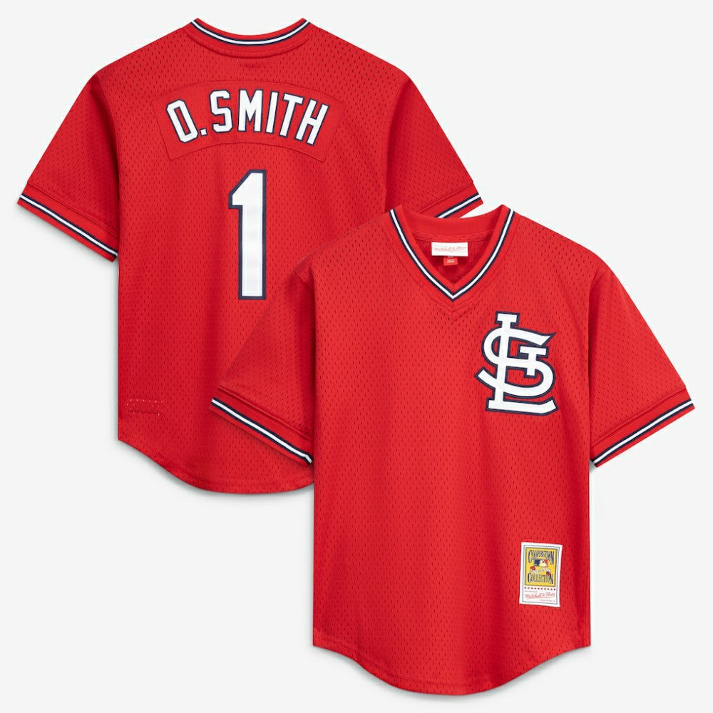 Ozzie Smith St. Louis Cardinals Mitchell & Ness Authentic Batting Practice Jersey - MLB
