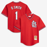 Ozzie Smith St. Louis Cardinals Mitchell & Ness Authentic Batting Practice Jersey - MLB