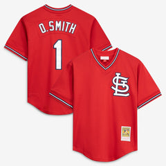 Ozzie Smith St. Louis Cardinals Mitchell & Ness Authentic Batting Practice Jersey - MLB