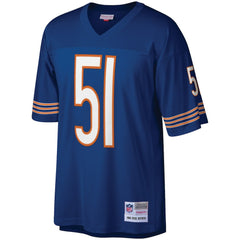 Dick Butkus Chicago Bears Retired Player Legacy Replica Jersey Navy | Mitchell & Ness