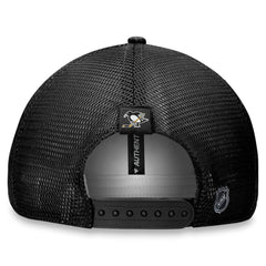 Pittsburgh Penguins Fanatics Women's Authentic Pro Road Trucker Adjustable Hat – Black - NHL