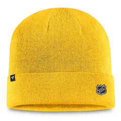 Nashville Predators Fanatics Authentic Pro Cuffed Knit Hat – Gold - NHL