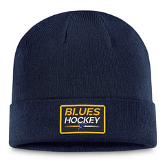 St. Louis Blues Fanatics Authentic Pro Cuffed Knit Hat – Navy - NHL