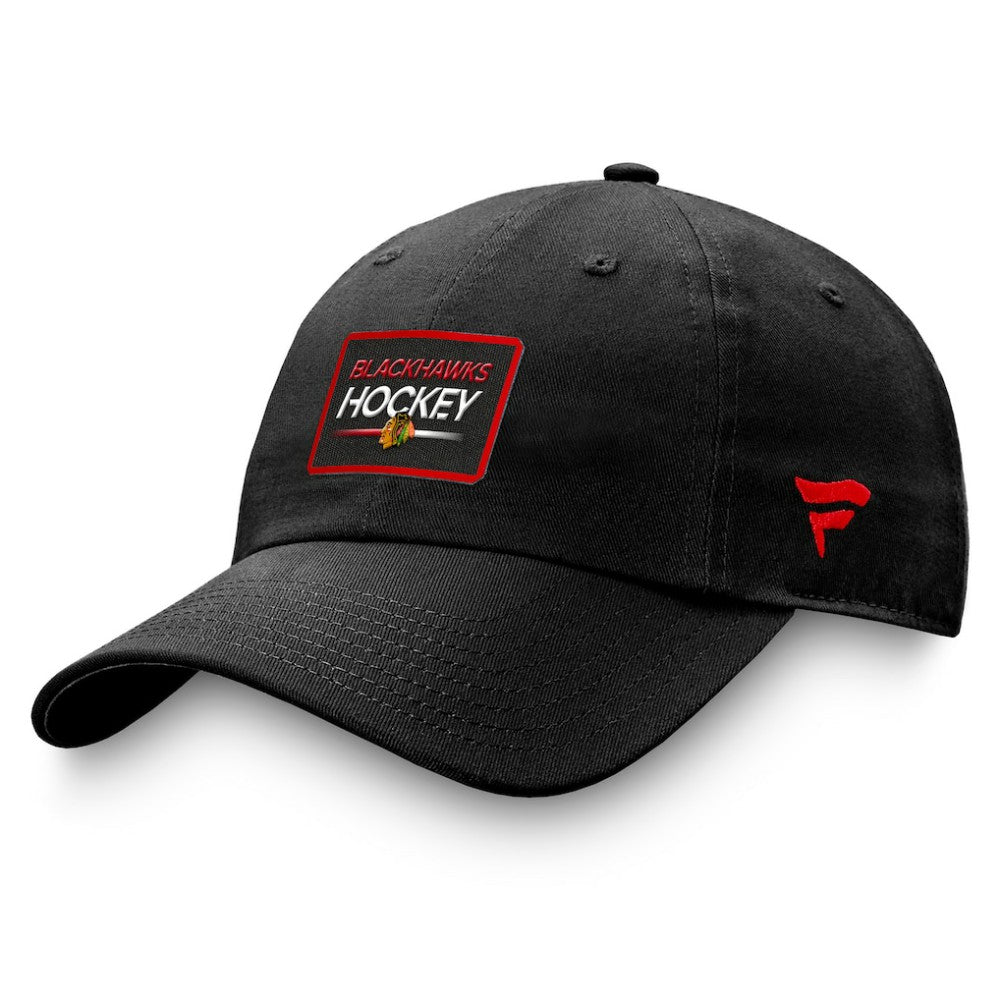 Chicago Blackhawks Fanatics Authentic Pro Prime Adjustable Hat – Black - NHL