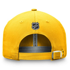 Nashville Predators Fanatics Authentic Pro Prime Adjustable Hat – Gold - NHL