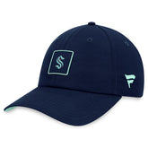 Seattle Kraken Fanatics Authentic Pro Rink Adjustable Hat - Deep Sea Blue - NHL