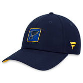 St. Louis Blues Fanatics Authentic Pro Rink Adjustable Hat - Navy - NHL