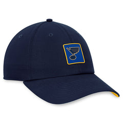 St. Louis Blues Fanatics Authentic Pro Rink Adjustable Hat - Navy - NHL