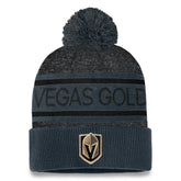 Vegas Golden Knights Fanatics Authentic Pro Cuffed Knit Hat with Pom - Gray - NHL