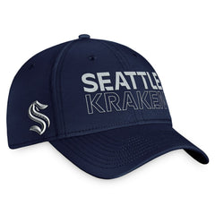 Seattle Kraken Fanatics Authentic Pro Road Flex Hat – Deep Sea Blue - NHL