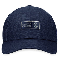 Seattle Kraken Fanatics Authentic Pro Road Adjustable Hat - Deep Sea Blue - NHL