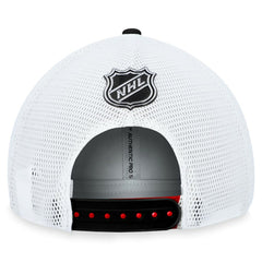 Chicago Blackhawks Fanatics Authentic Pro Rink Trucker Adjustable Hat - Red - NHL