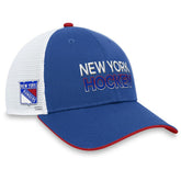 New York Rangers Fanatics Authentic Pro Rink Trucker Adjustable Hat - Blue - NHL