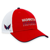 Washington Capitals Fanatics Authentic Pro Rink Trucker Adjustable Hat - Red - NHL