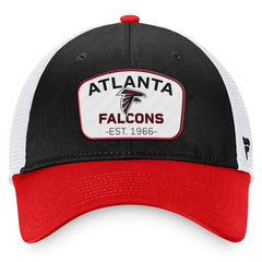 Atlanta Falcons Fundamentals Two-Tone Trucker Adjustable Hat Black/White | Fanatics