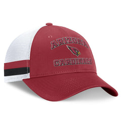 Arizona Cardinals Fundamentals Side Stripe Trucker Adjustable Hat Cardinal/White | Fanatics