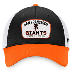 San Francisco Giants Fanatics Two-Tone Patch Trucker Adjustable Hat - MLB