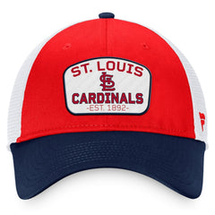 St. Louis Cardinals Fanatics Two-Tone Patch Trucker Adjustable Hat - MLB