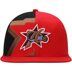 Philadelphia 76ers Hardwood Classics Retroline Snapback Hat Red - NBA