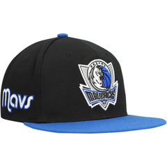 Dallas Mavericks Side Core 2.0 Snapback Hat Black/Royal - NBA