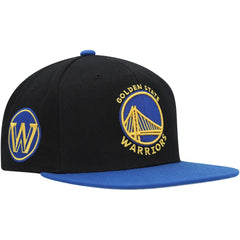 Golden State Warriors Side Core 2.0 Snapback Hat Black/Royal - NBA