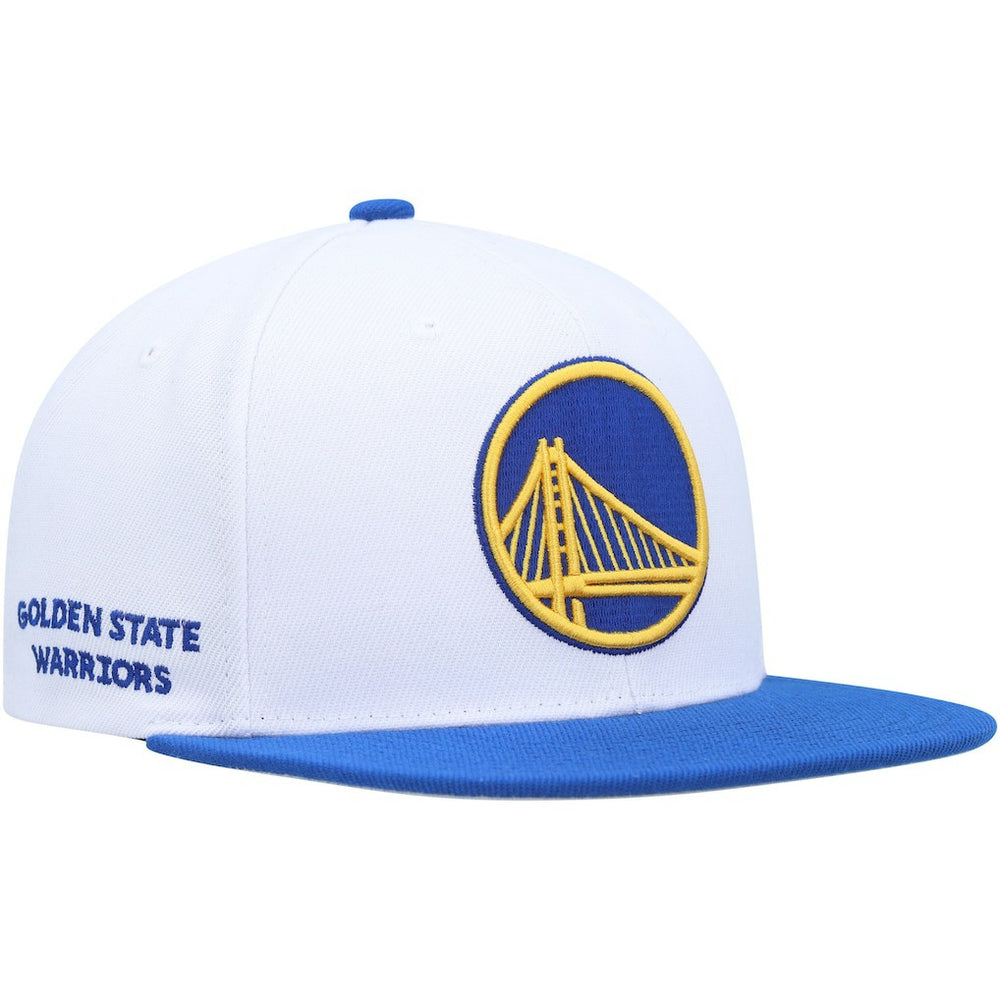 Golden State Warriors Side Core 2.0 Snapback Hat White/Royal - NBA