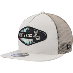 Chicago White Sox New Era Retro Beachin' Patch A-Frame Trucker 9FIFTY Snapback Hat - MLB