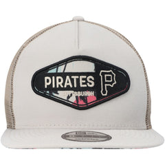 Pittsburgh Pirates New Era Retro Beachin' Patch A-Frame Trucker 9FIFTY Snapback Hat - MLB