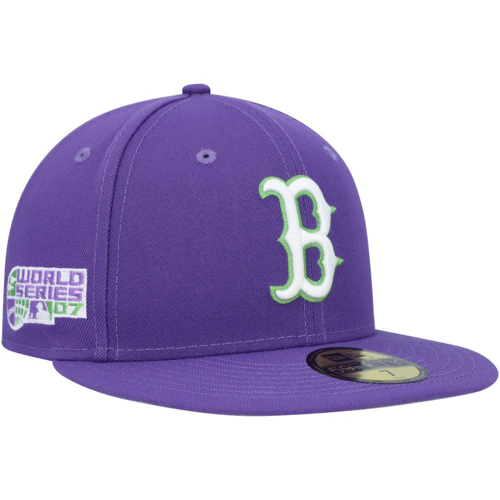 Boston Red Sox New Era Lime Side Patch 59FIFTY Fitted Hat - MLB