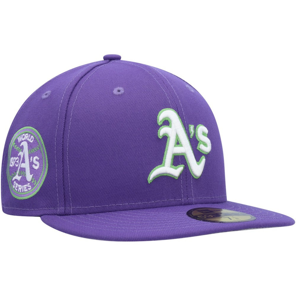 Athletics New Era Lime Side Patch 59FIFTY Fitted Hat - MLB