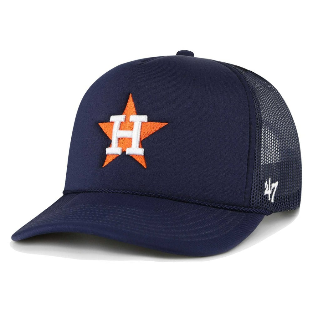 Houston Astros '47 Foam Logo Trucker Adjustable Hat - MLB