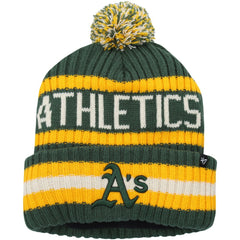 Athletics '47 Bering Cuffed Knit Hat with Pom - MLB