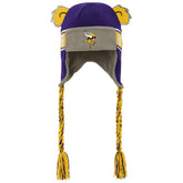 Minnesota Vikings Youth Wordmark Ears Trooper Knit Hat Purple | NFL