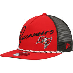 Tampa Bay Buccaneers New Era Script Logo Golfer 9FIFTY Snapback Hat Red | NFL