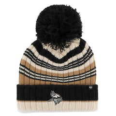 Minnesota Vikings '47 Women's Barista Cuffed Knit Hat with Pom Natural | 47 brand