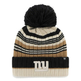 New York Giants '47 Women's Barista Cuffed Knit Hat with Pom Natural | 47 brand