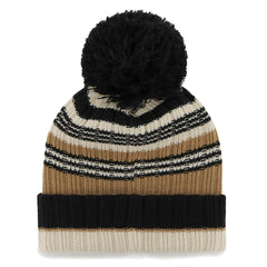 New York Jets '47 Women's Barista Cuffed Knit Hat with Pom Natural | 47 brand