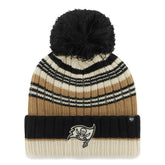 Tampa Bay Buccaneers '47 Women's Barista Cuffed Knit Hat with Pom Natural | 47 brand