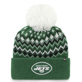 New York Jets '47 Women's Elsa Cuffed Knit Hat with Pom Green | 47 brand