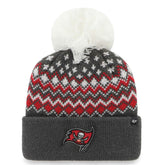 Tampa Bay Buccaneers '47 Women's Elsa Cuffed Knit Hat with Pom Pewter | 47 brand