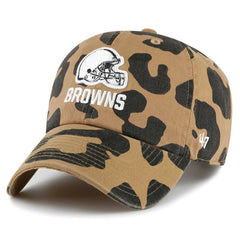 Cleveland Browns '47 Women's Rosette Clean Up Adjustable Hat Tan | 47 brand