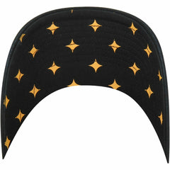 Pittsburgh Steelers '47 Women's Confetti Icon Clean Up Adjustable Hat Black | 47 brand