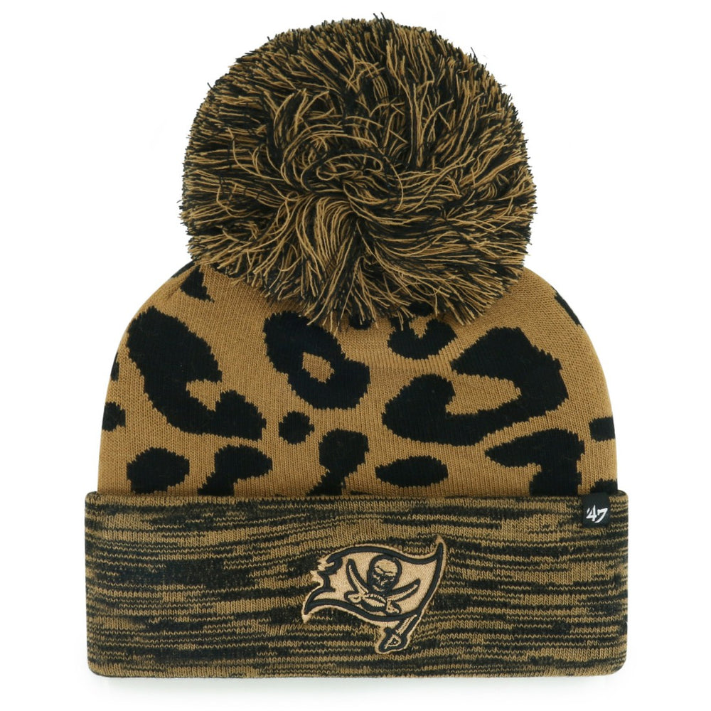 Tampa Bay Buccaneers '47 Women's Rosette Cuffed Knit Hat with Pom Brown | 47 brand